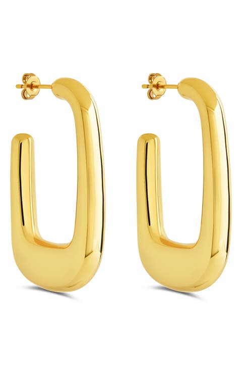 Daphne Geometric Hoop Earrings