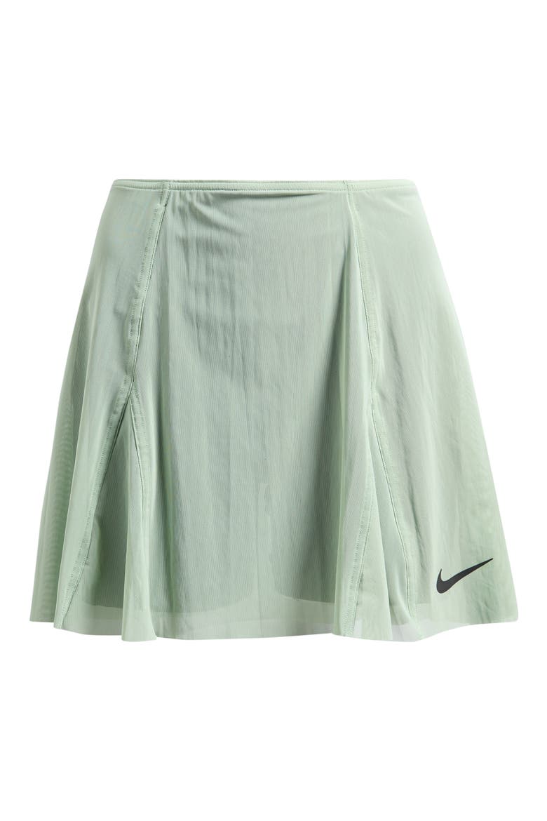 Court Slam High Waist Tennis Skirt, Alternate, color, STEAM/ BLACK SPRUCE/ BLACK