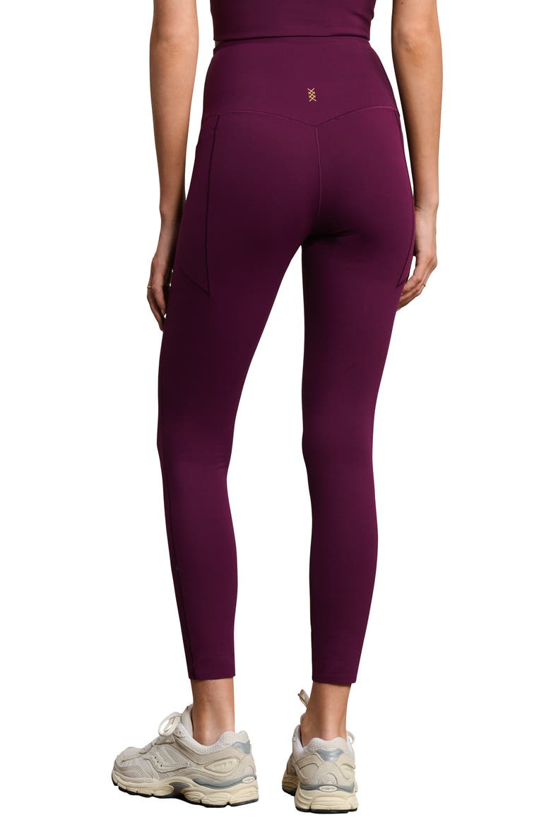 Revive Pockets 7/8 Leggings, Alternate, color, DARK BERRY
