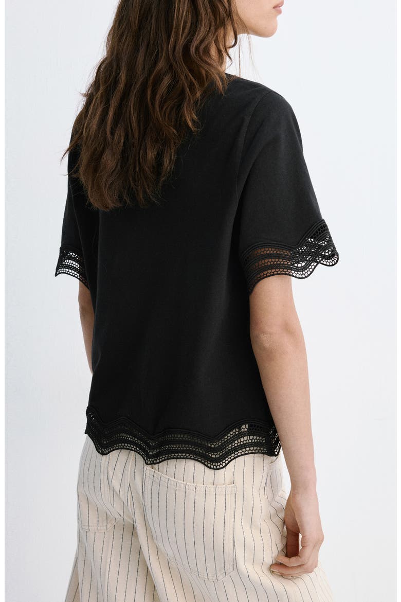 Open Stitch Top, Alternate, color, BLACK