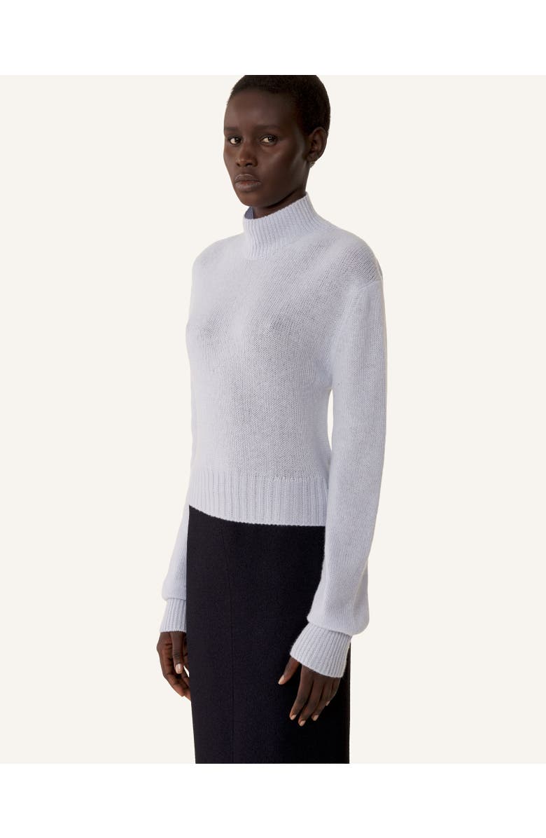 Lanvin Open-Back Sweater In Cashmere, Alternate, color, Sky Blue