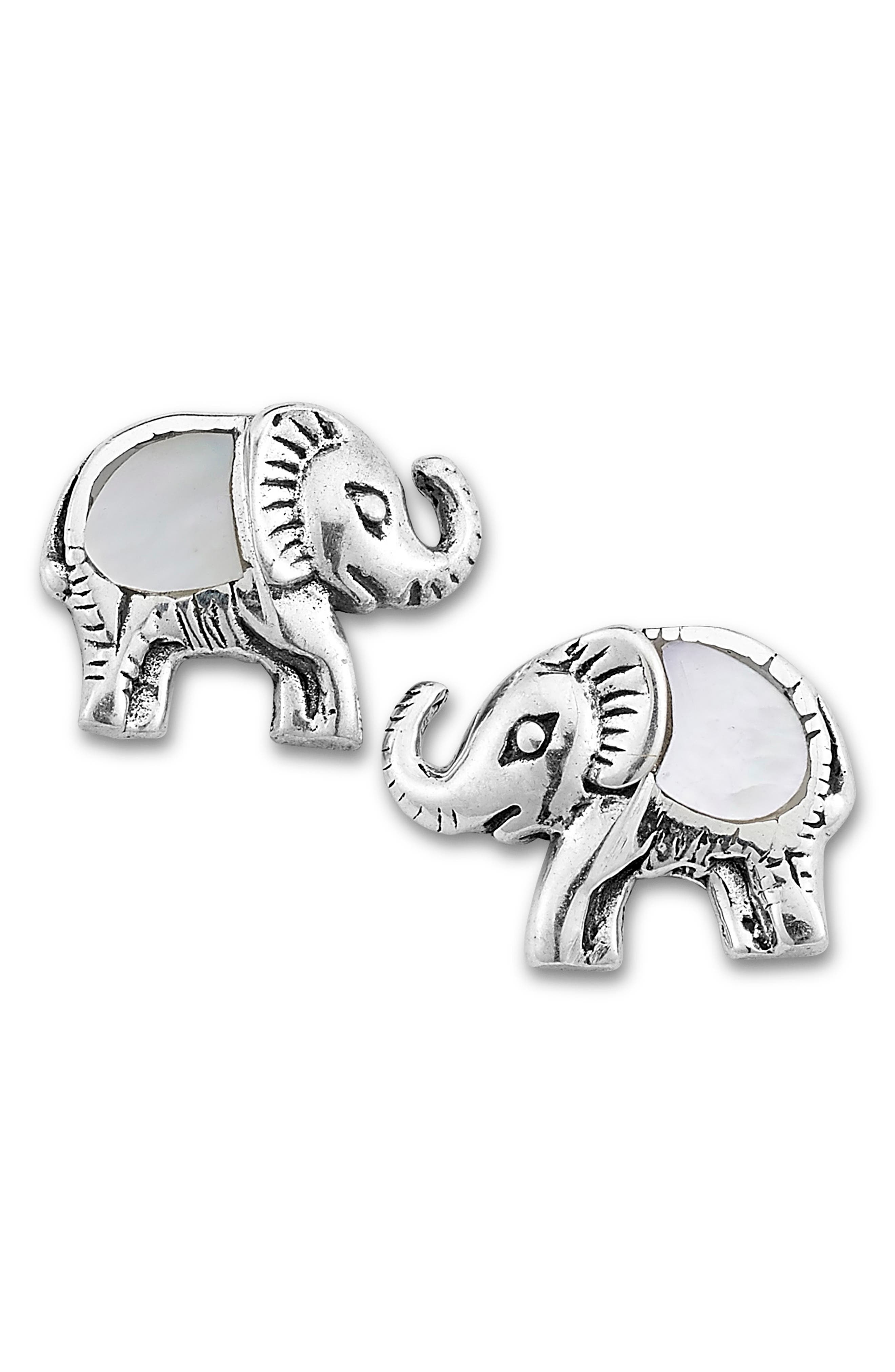 Elephant Stud Earrings