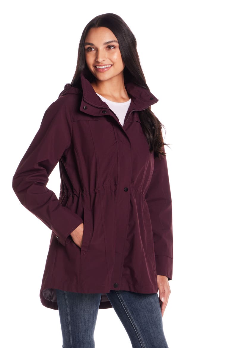 Hooded Packable Jacket, Alternate, color, BLACKBERRY