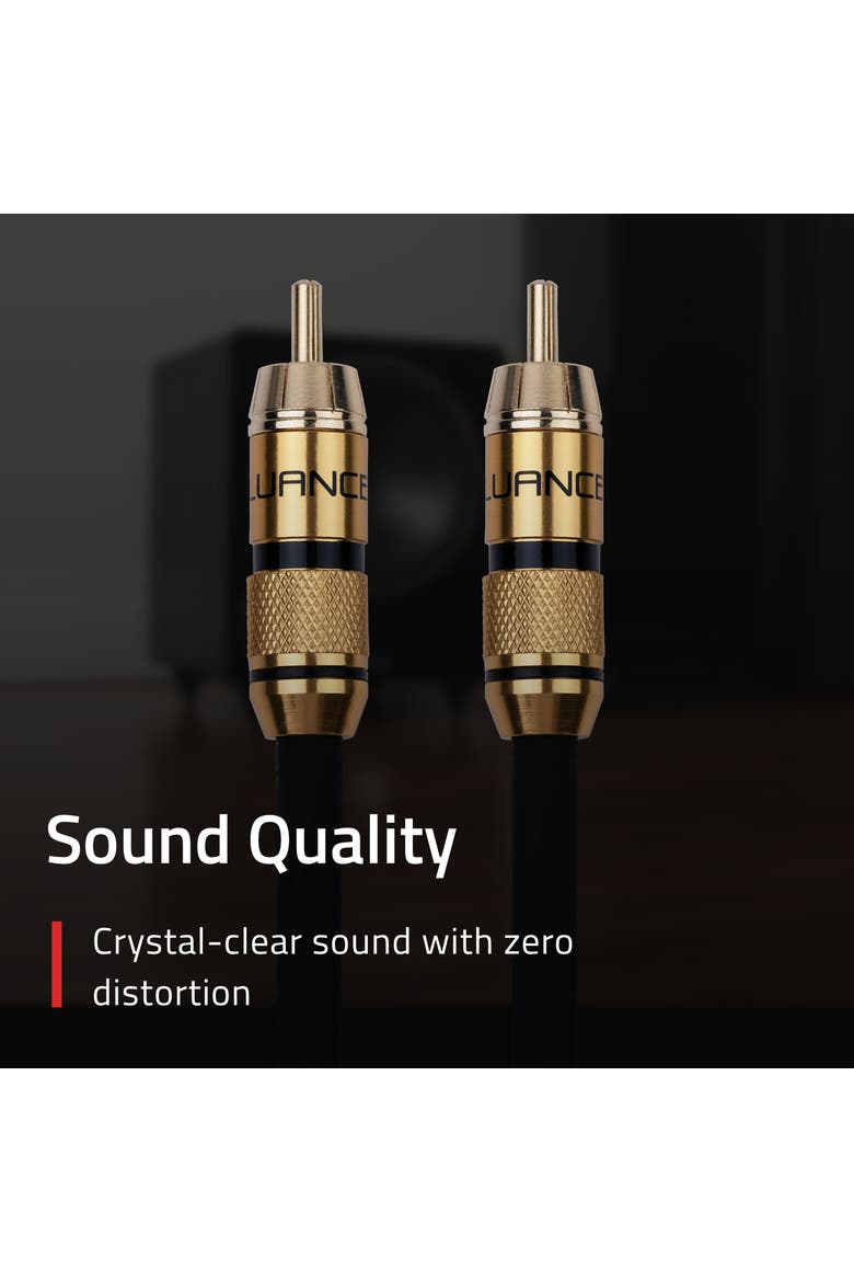 Subwoofer Cable for Subwoofer and Home Theater, Alternate, color, Gold