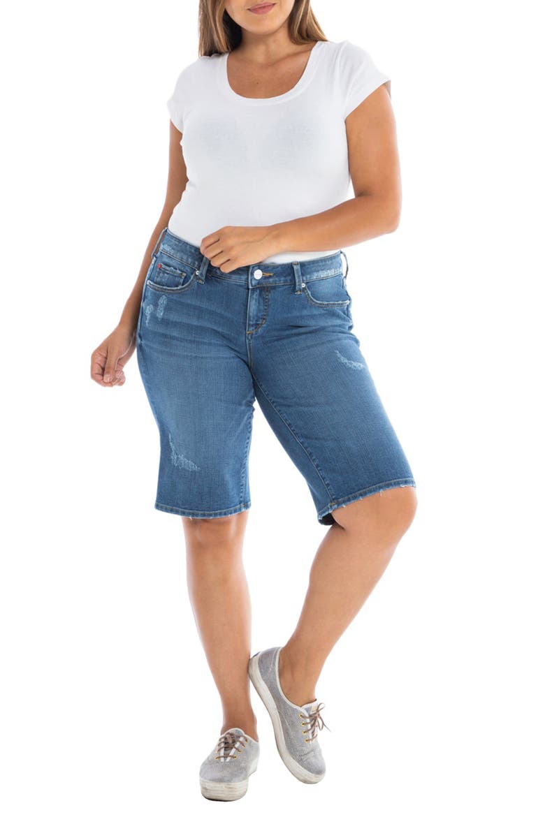 Denim Bermuda Shorts, Alternate, color, FRANCES