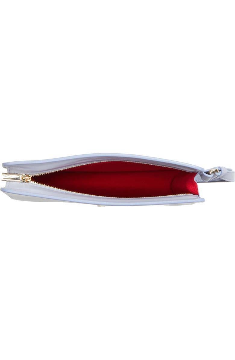 Christian Louboutin Small Bettina Leather Wristlet, Alternate, color, L496 Jumbo Grey/Gold