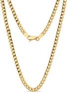 DEVATA Cuban Chain Necklace in 14K Gold
