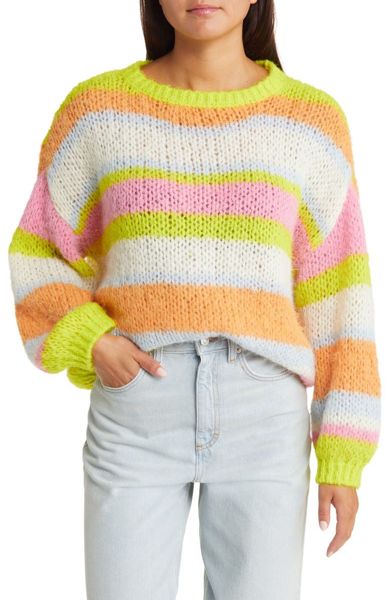 VERO MODA Laney Stripe Pullover Sweater, Main, color,