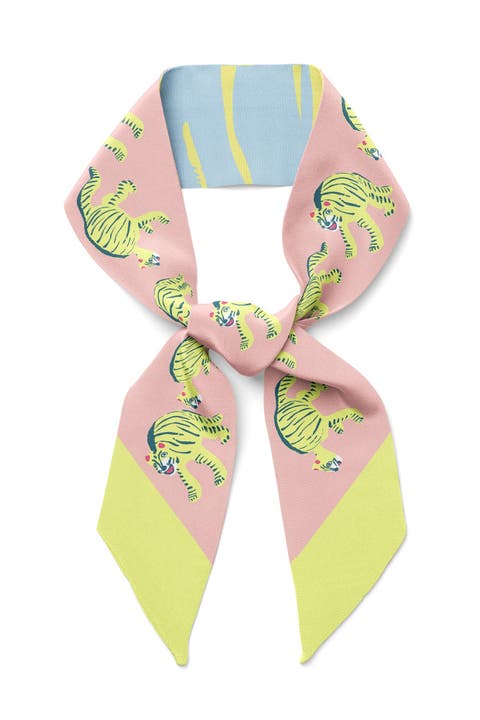Nodding Tigers Twilly Ribbon Scarf