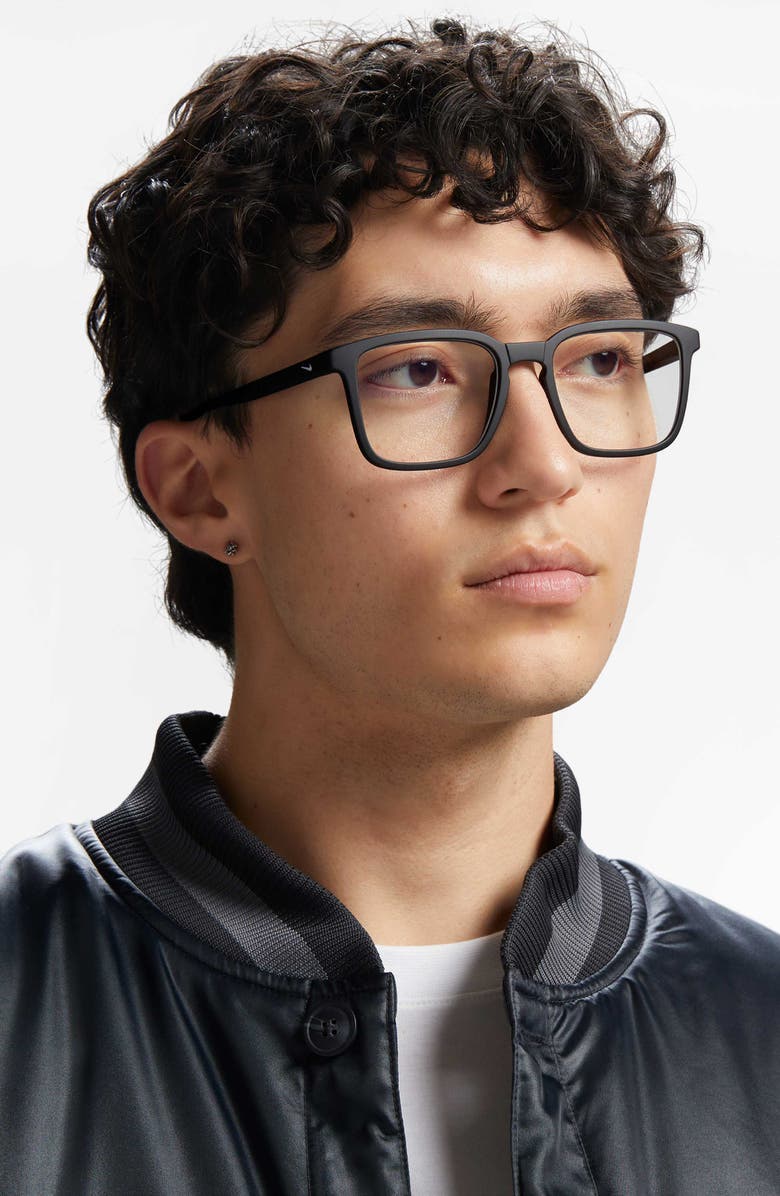 Nike Circuit 55mm Rectangular Blue Light Blocking Glasses, Alternate, color, 
