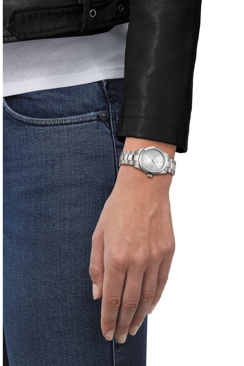 T-My Lady Bracelet Watch & Leather Strap Gift Set, 29.3mm, Alternate, color, SILVER