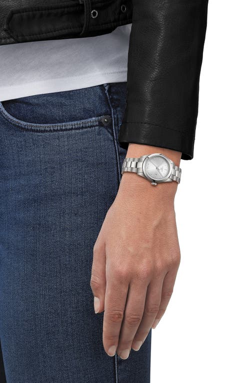 Tissot T-my Lady Bracelet Watch & Leather Strap Gift Set, 29.3mm In Silver