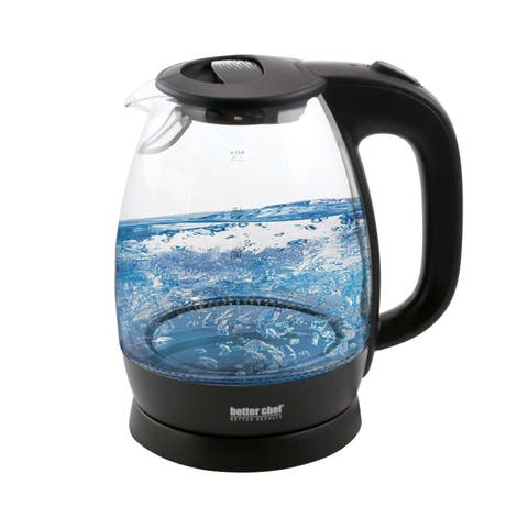 1.7L Cordless Electric Glass Tea Kettle