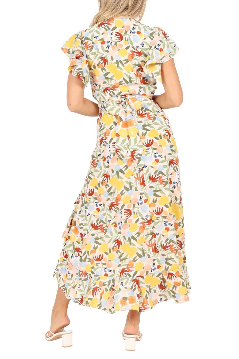 Lucia Floral Crop Top & Asymmetric Midi Skirt Set, Alternate, color, PALERMO