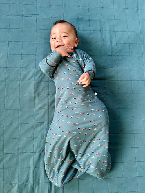Gunamuna Long Sleeve Transitional Swaddle Sleep Bag, 1.0 Tog In Gray
