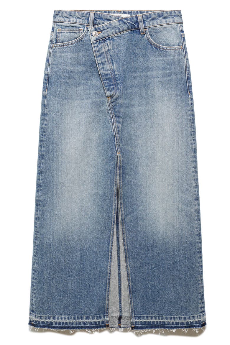 Falda Mermaid Denim Maxi Skirt, Alternate, color, MEDIUM BLUE