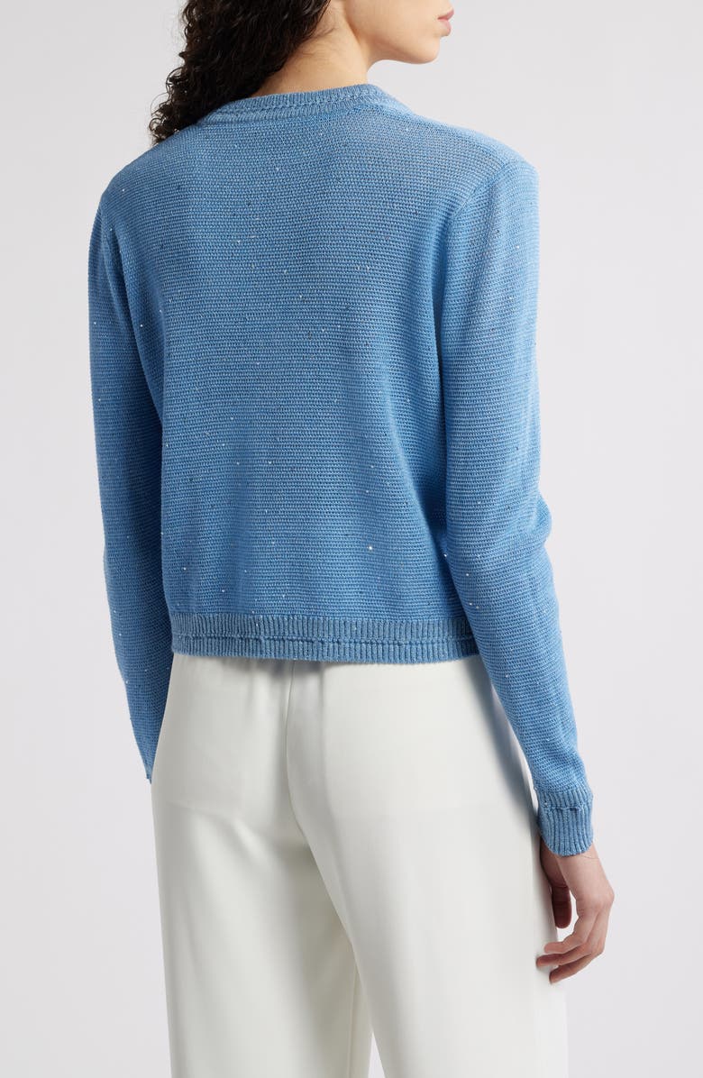 KOBI HALPERIN Sequin Cardigan, Alternate, color, Light Blue