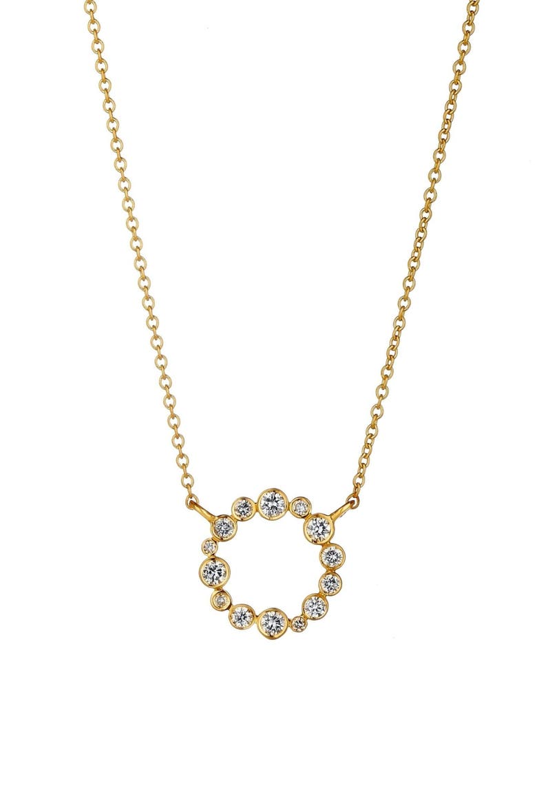 Circle Necklace, Main, color, Gold