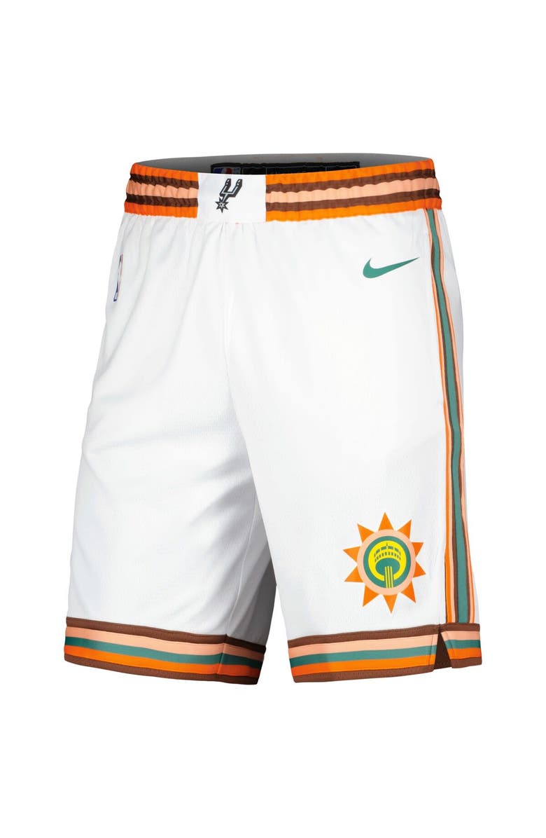 Nike Men's Nike  White San Antonio Spurs 2023/24 City Edition Swingman Shorts, Alternate, color, 