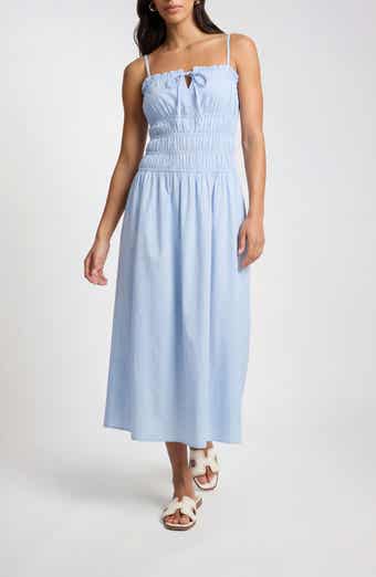 Smocked Midi Dress