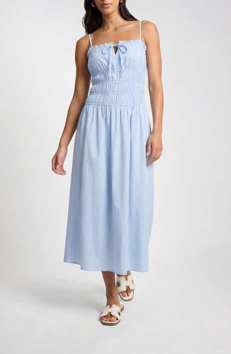 Smocked Midi Dress