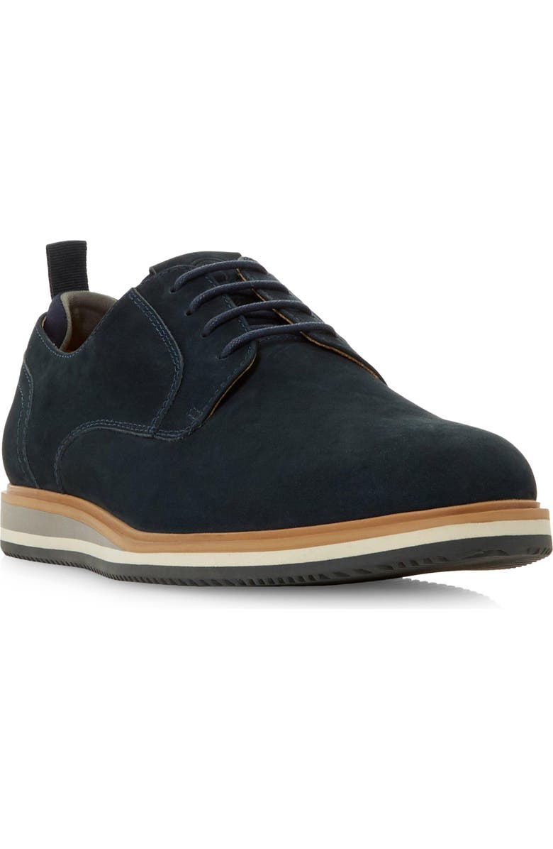Dune London Bucatini Plain Toe Derby, Main, color,