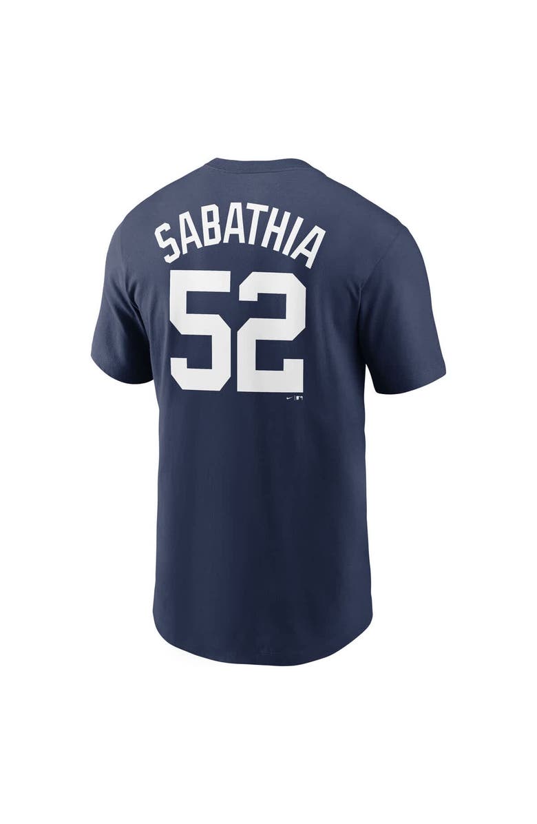 Nike Men's Nike CC Sabathia Navy New York Yankees 2025 Baseball Hall of Fame Retired Name & Number T-Shirt, Alternate, color, Navy
