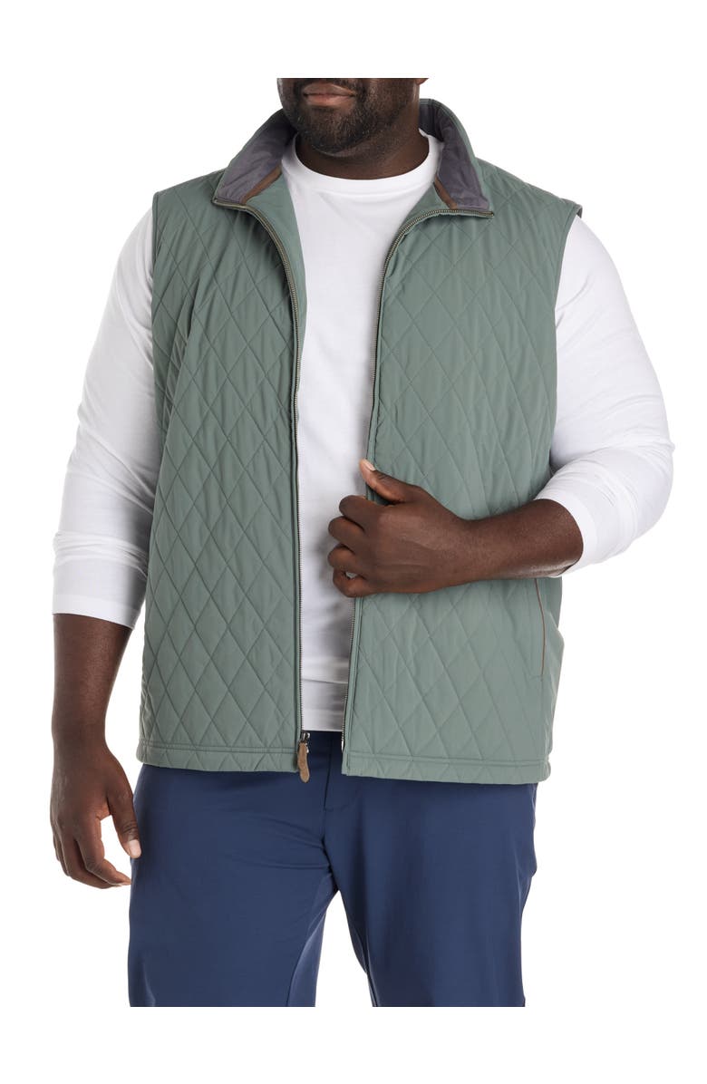 vineyard vines Big & Tall Dorset Quilted Vest, Alternate, color, Balsam