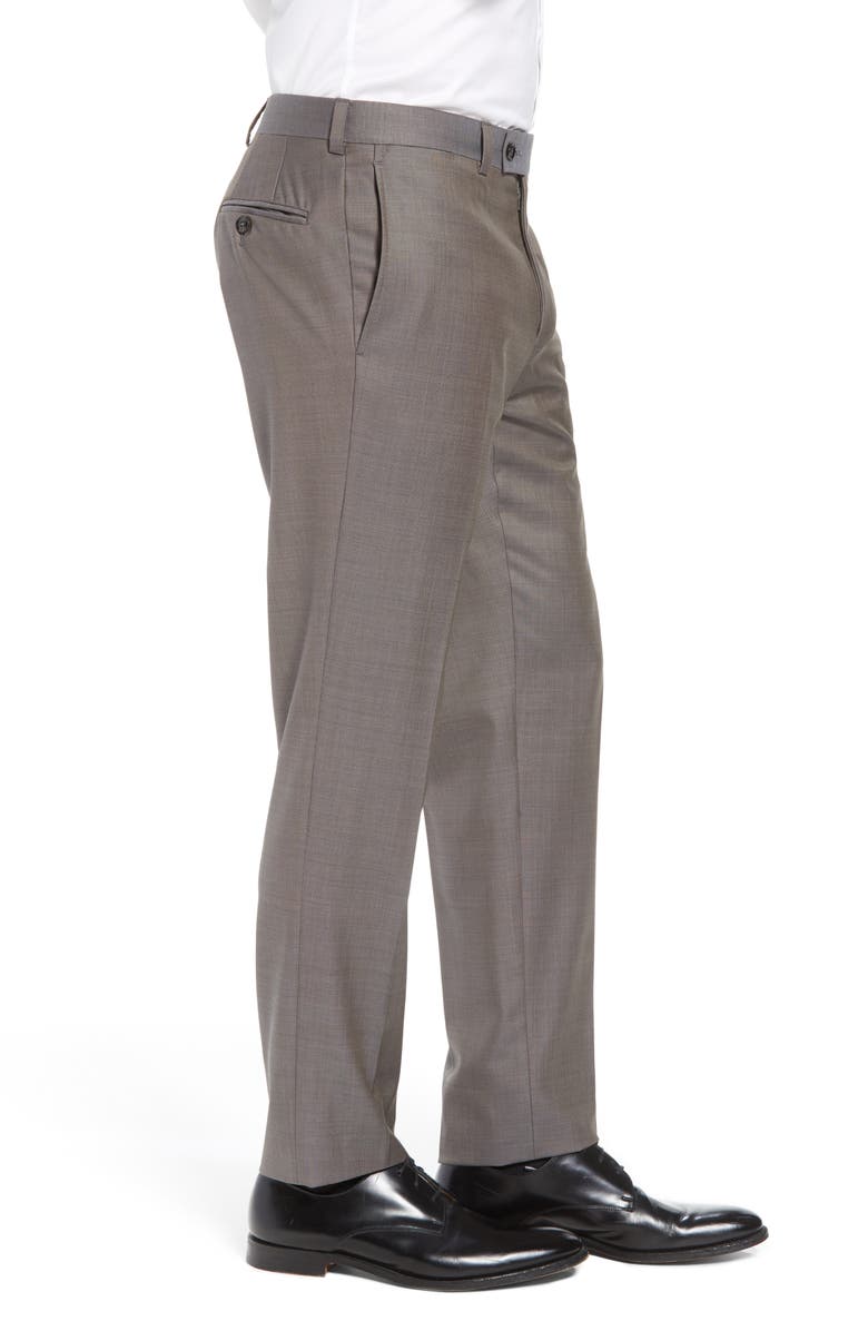 Ted Baker London Jefferson Flat Front Wool Dress Pants, Alternate, color, 