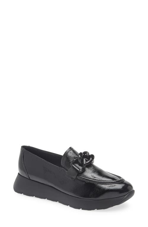 Paul Green Cleo Wedge Loafer In Black