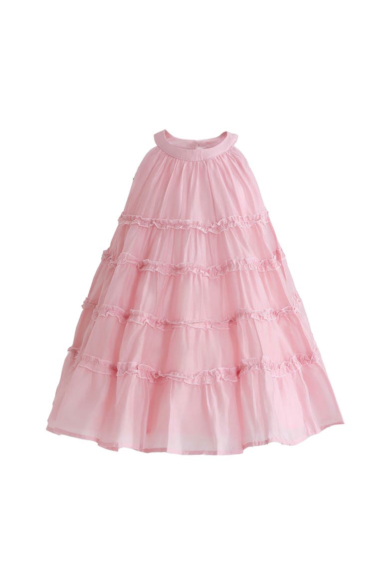 Seralyn Tiered Ruffle Dress, Main, color, Pink