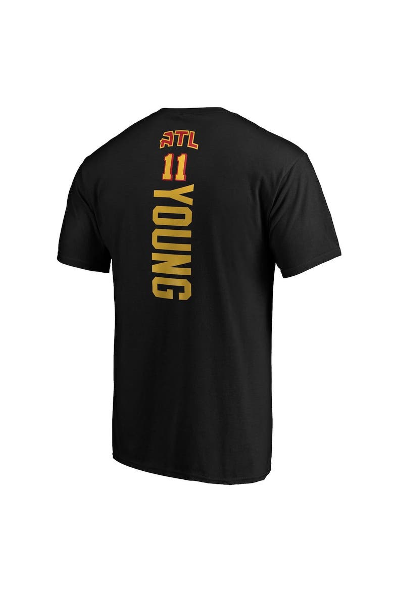 Men's Fanatics Branded Trae Young Black Atlanta Hawks Team Playmaker Name & Number T-Shirt, Alternate, color, Black