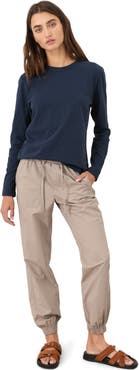 Pact Organic Cotton Soft-Slub Essential Crewneck Long Sleeve Tee