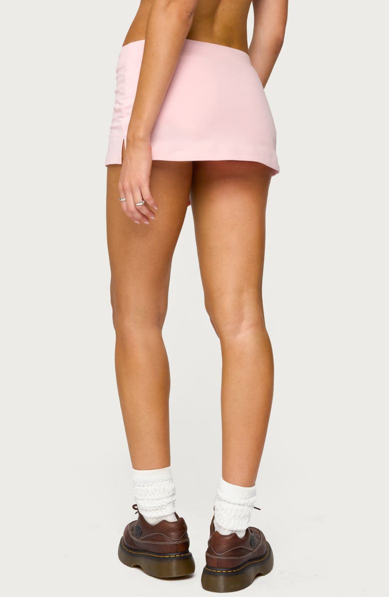 EDIKTED Bayside Stretch Cotton Micro Skort, Alternate, color, Pink