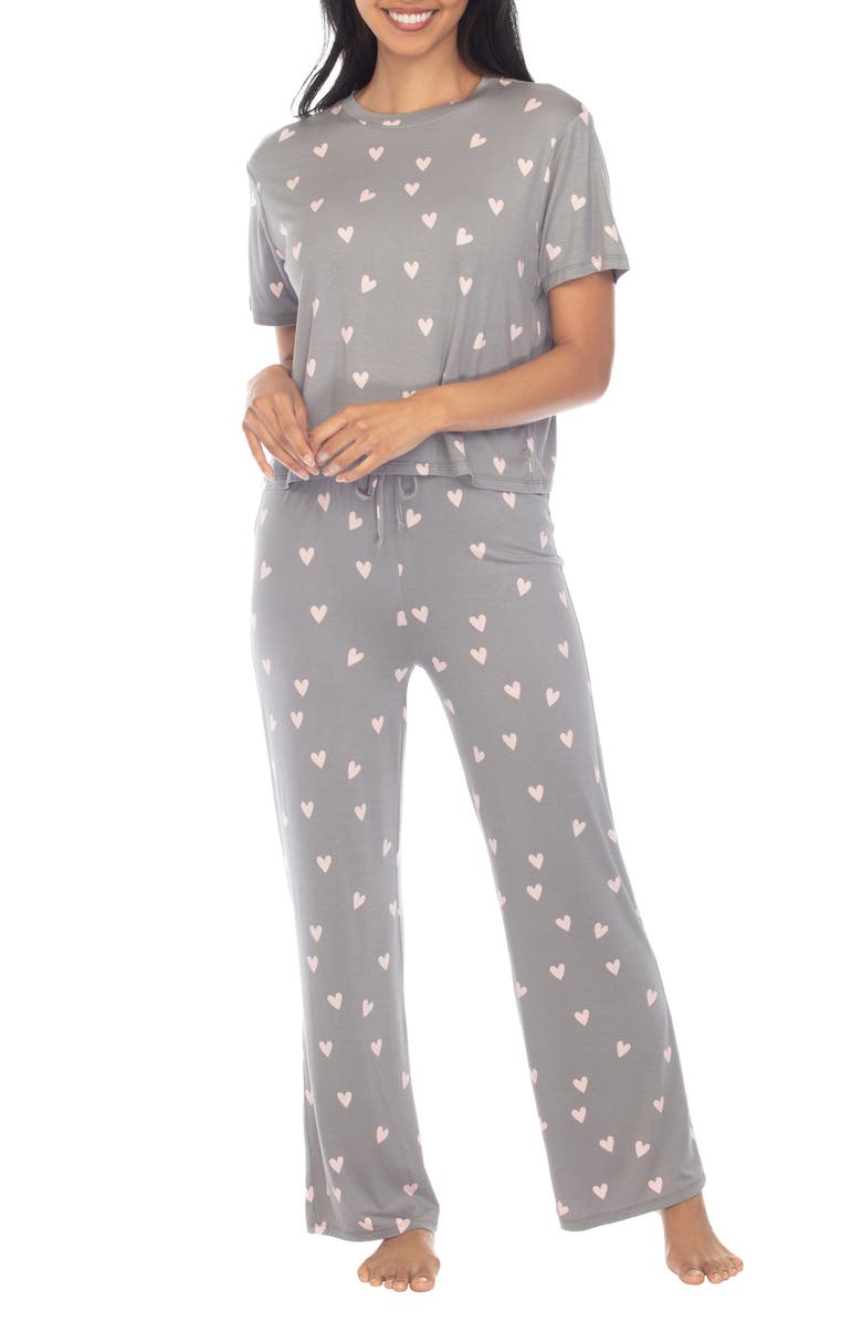 Honeydew All American Pajamas, Main, color, Shadow Hearts