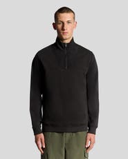 Lyle & Scott Panelled Hybrid Quarter Zip Sweatshirt