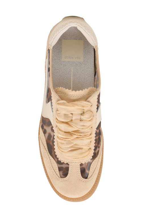 Dolce Vita Notice Mesh Sneaker In Light Leopard