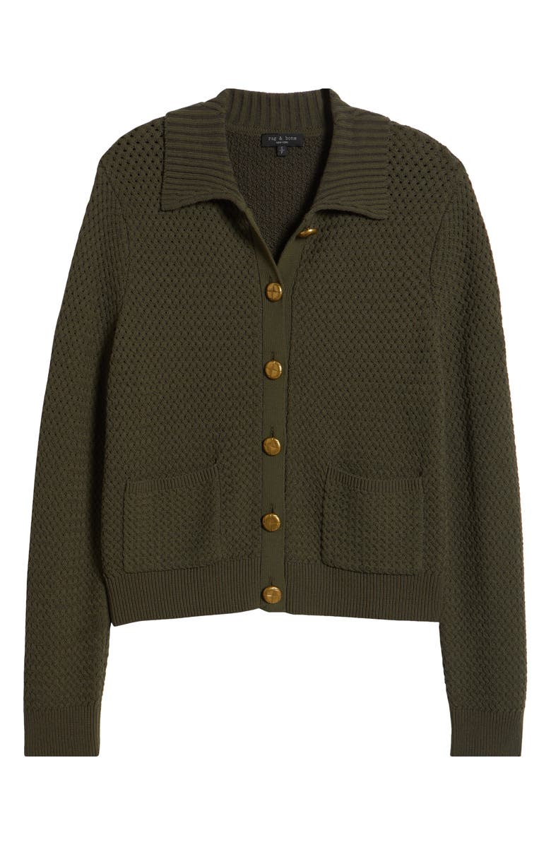 rag & bone Jaz Basketweave Cardigan, Alternate, color, 
