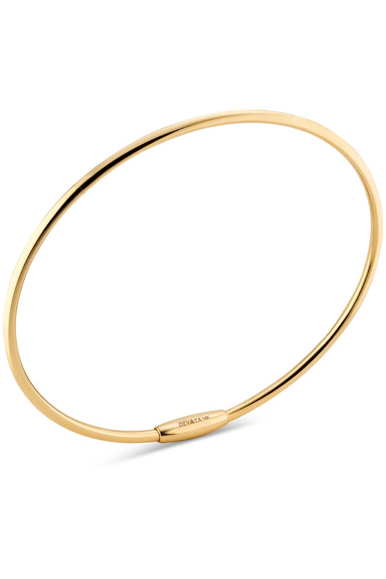 2mm Bangle Bracelet in 14K Gold, Alternate, color, Gold
