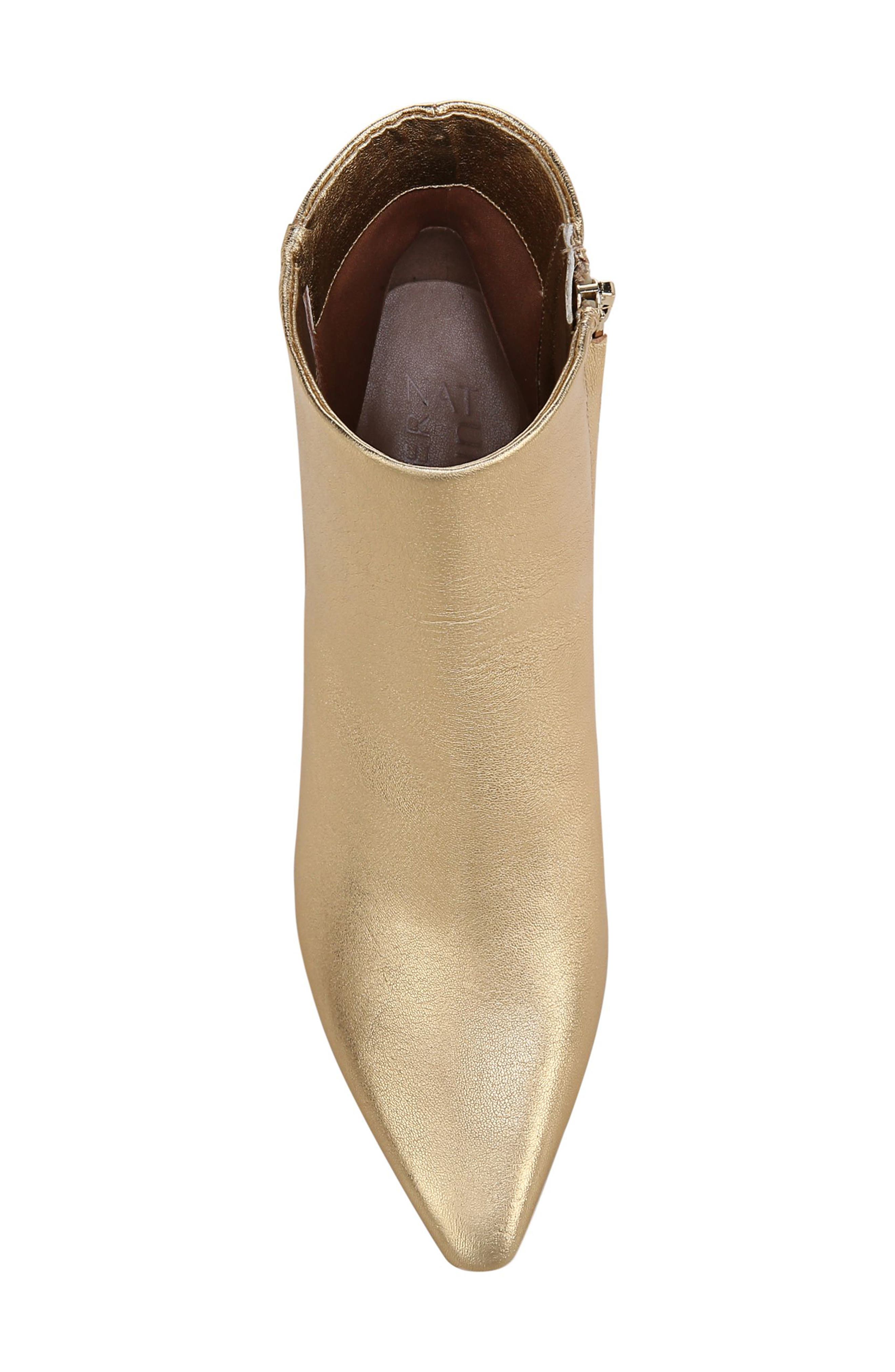 Naturalizer Deesha Pointed Toe Bootie, Alternate, color, Dark Gold