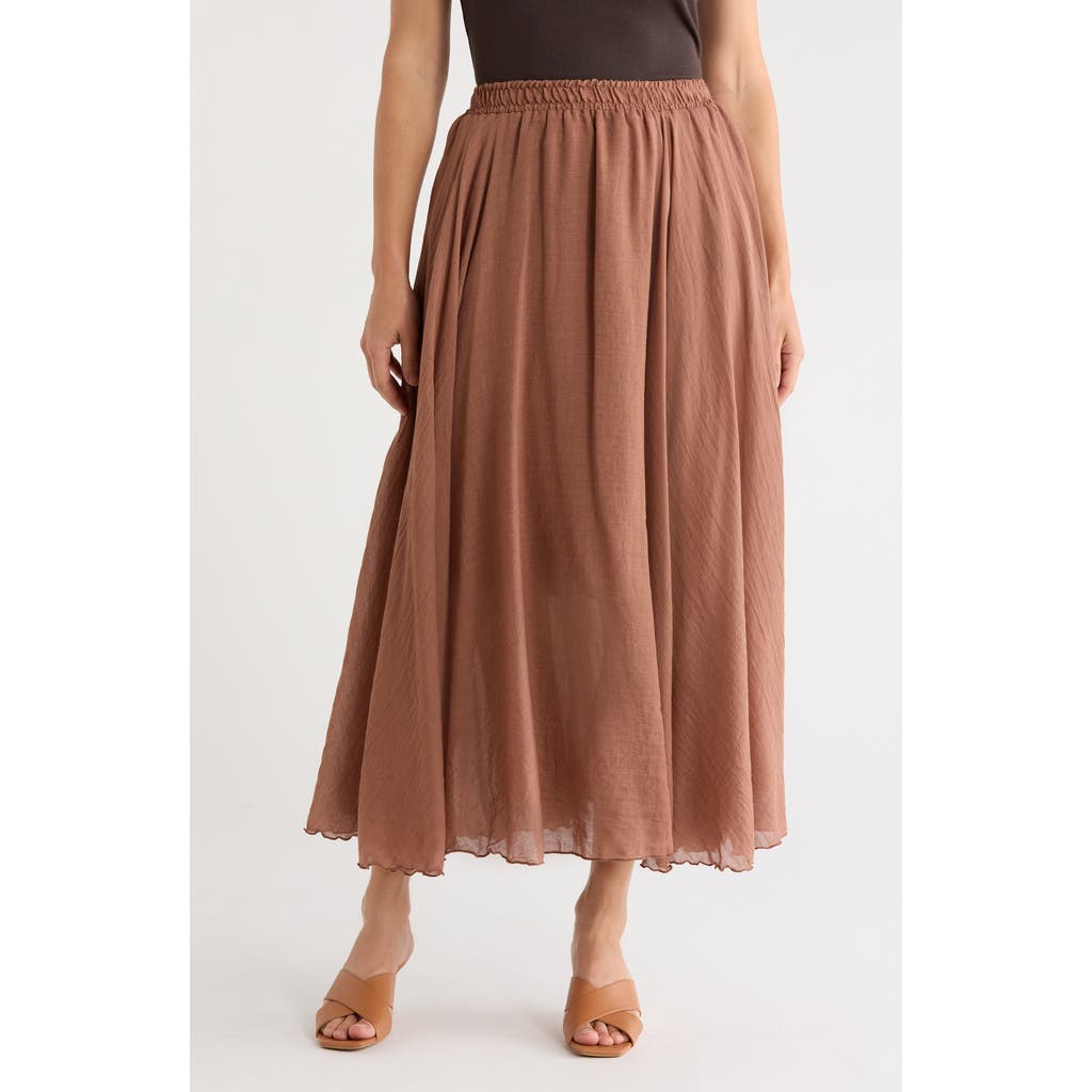 Max Studio Gauze Skirt In Pink