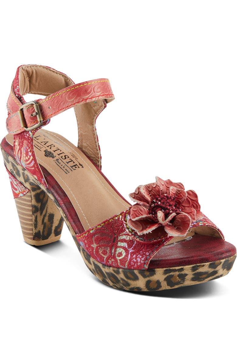 L'Artiste by Spring Step Wildcat Ankle Strap Sandal, Main, color,