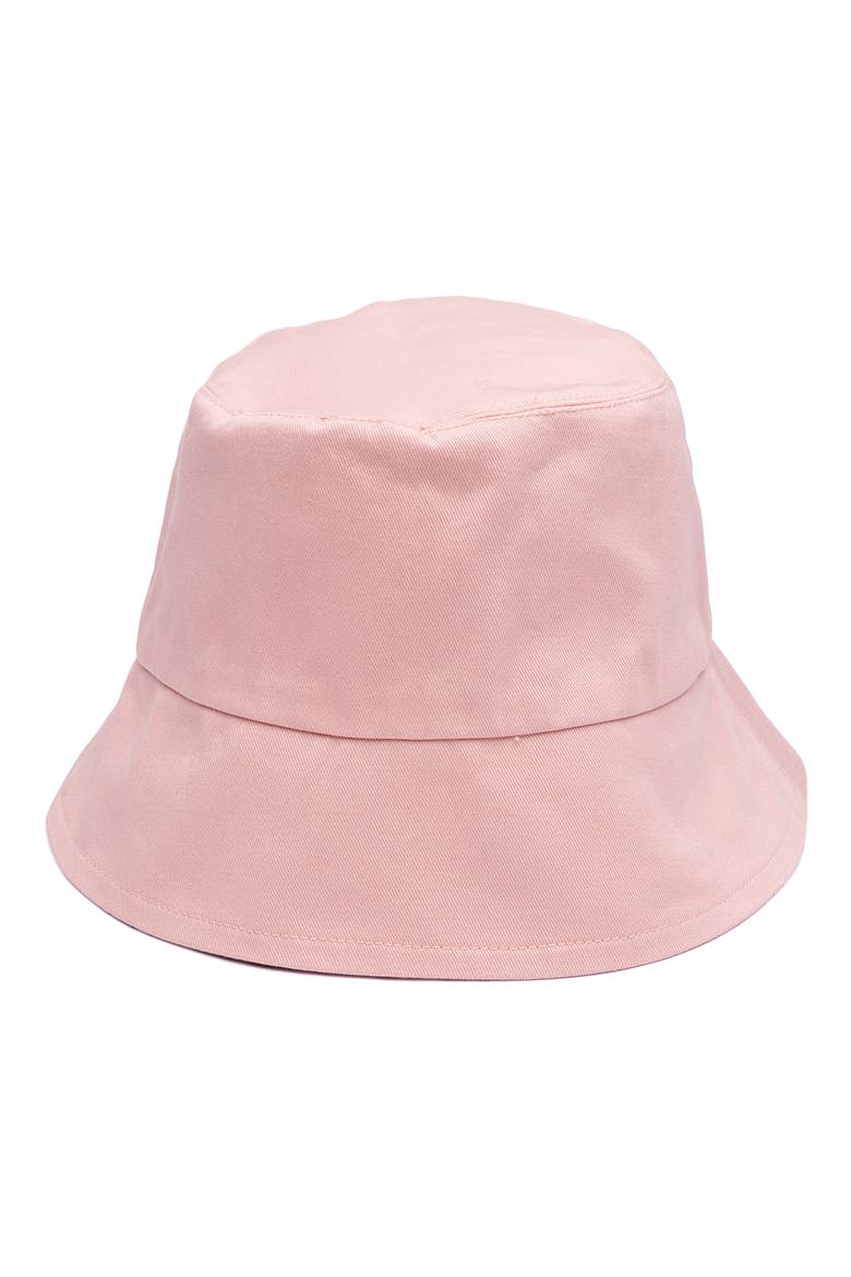 Yuki Cotton Blend Reversible Bucket Hat, Alternate, color, BLUSH/ ROSE