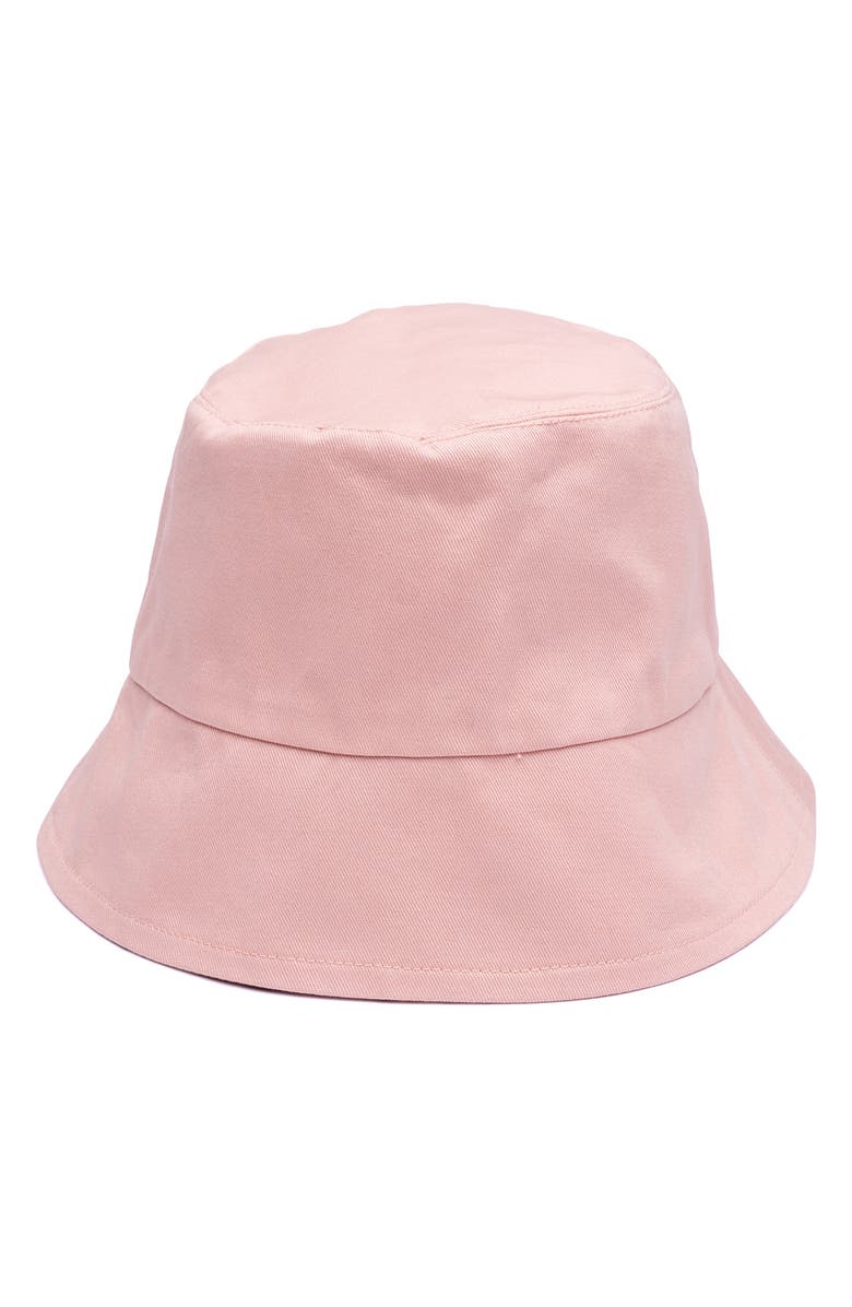 Eugenia Kim Yuki Cotton Blend Reversible Bucket Hat, Alternate, color, Blush/ Rose