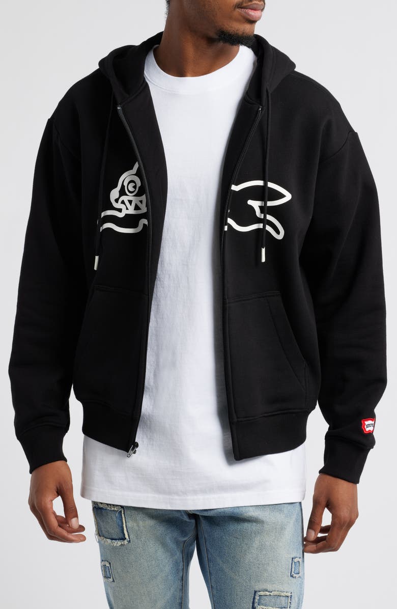 ICECREAM Haymaker Zip Hoodie, Main, color, Black