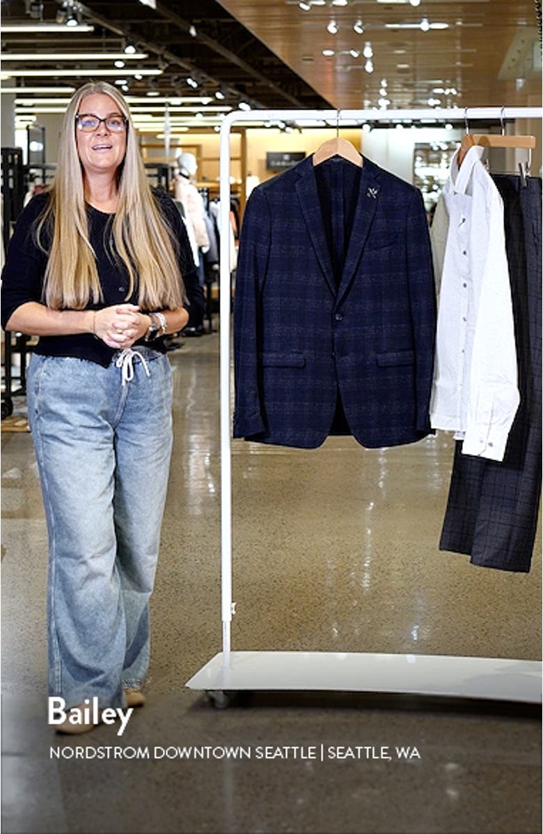 Shadow Check Cotton Blend Sport Coat, sales video thumbnail