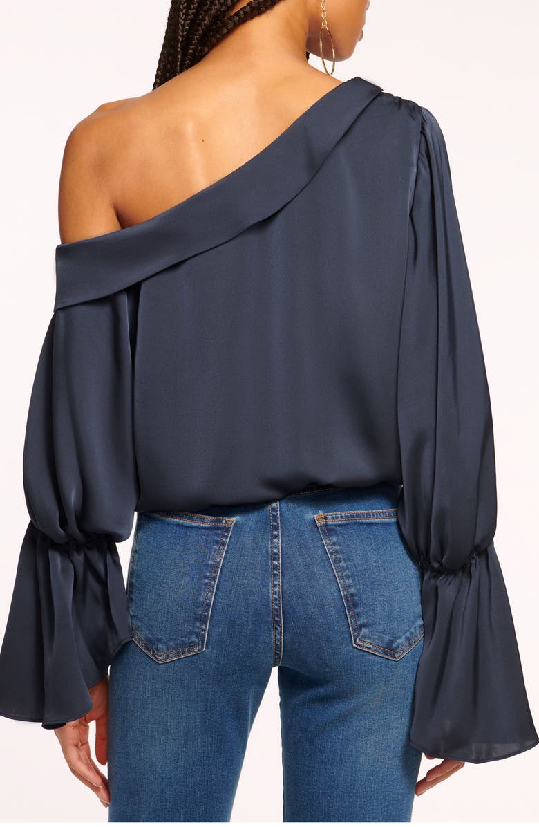Ramy Brook Sammy One-Shoulder Top, Alternate, color, Navy