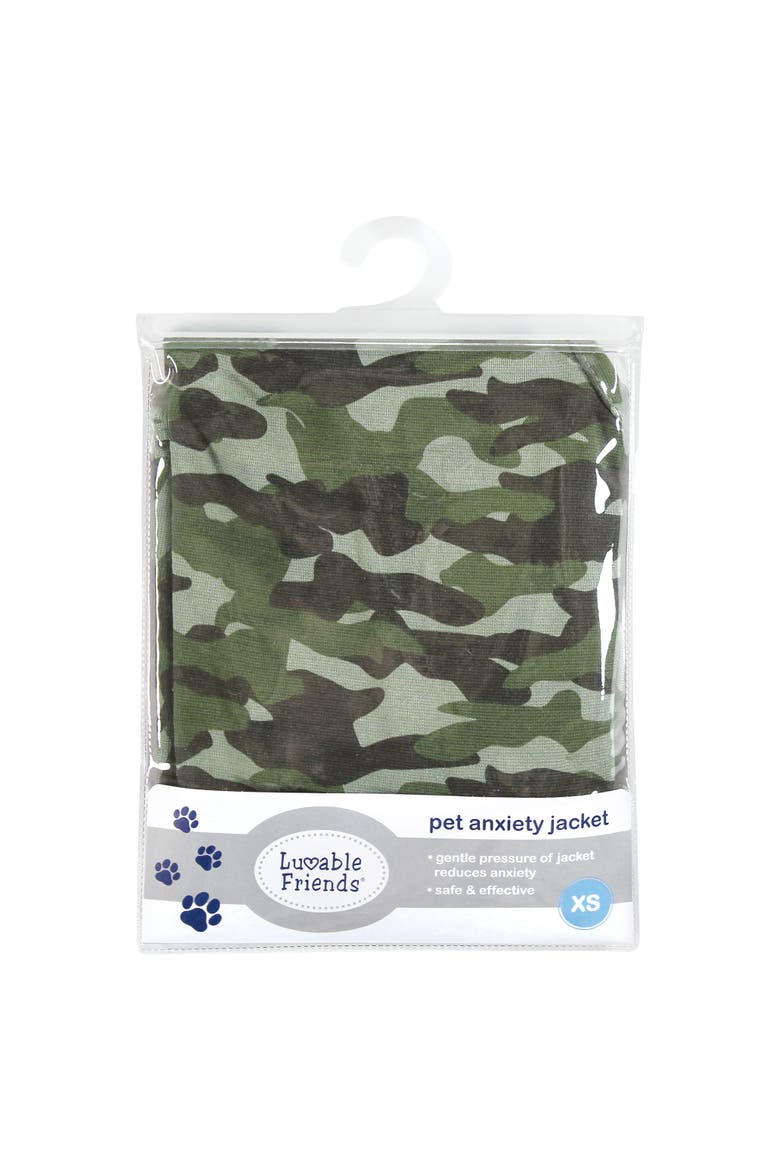 Pet Thunder Anxiety Jacket, Alternate, color, Camo