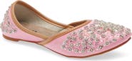 FUCHSIA Embellished Jutti Flat