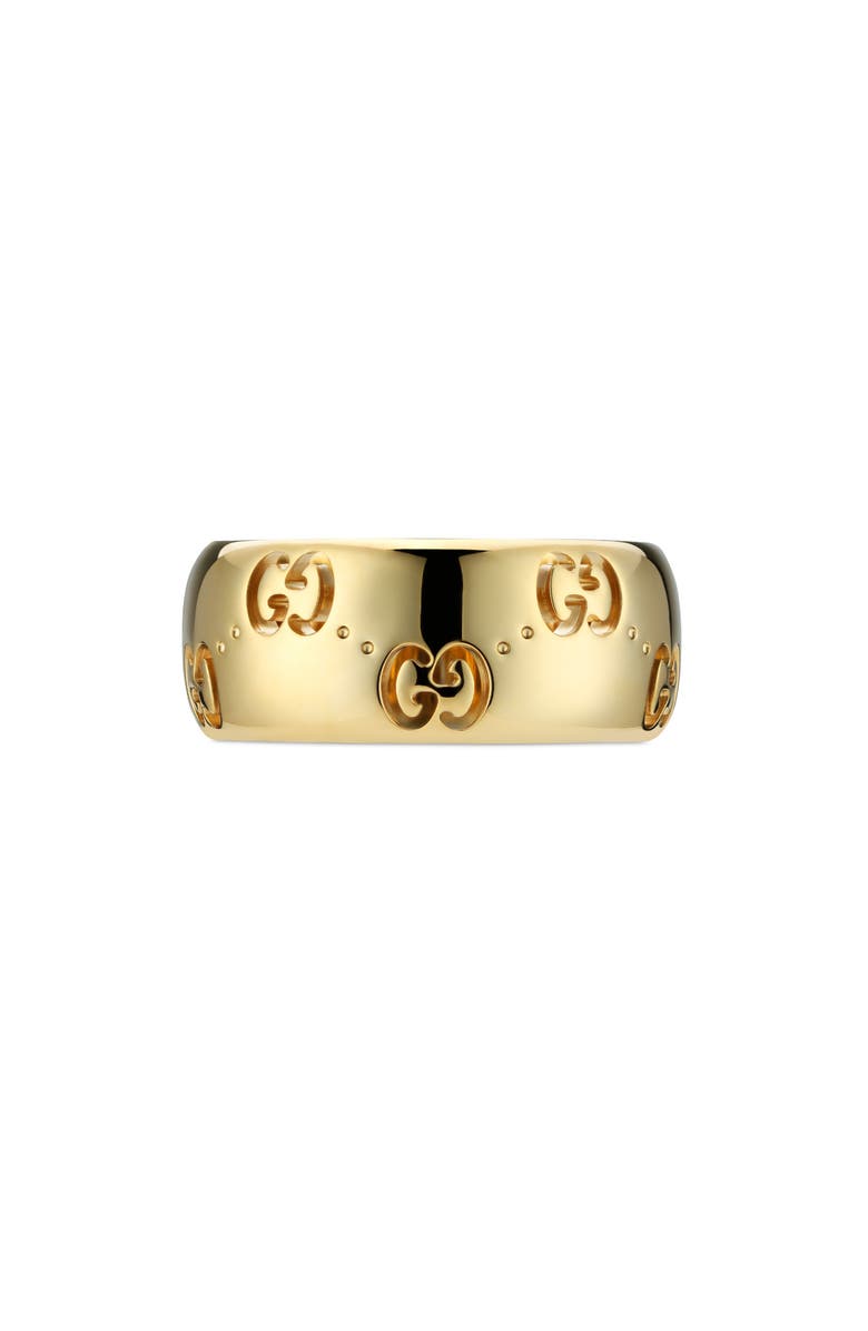Gucci Icon GG Cutout Ring, Alternate, color, Yellow Gold